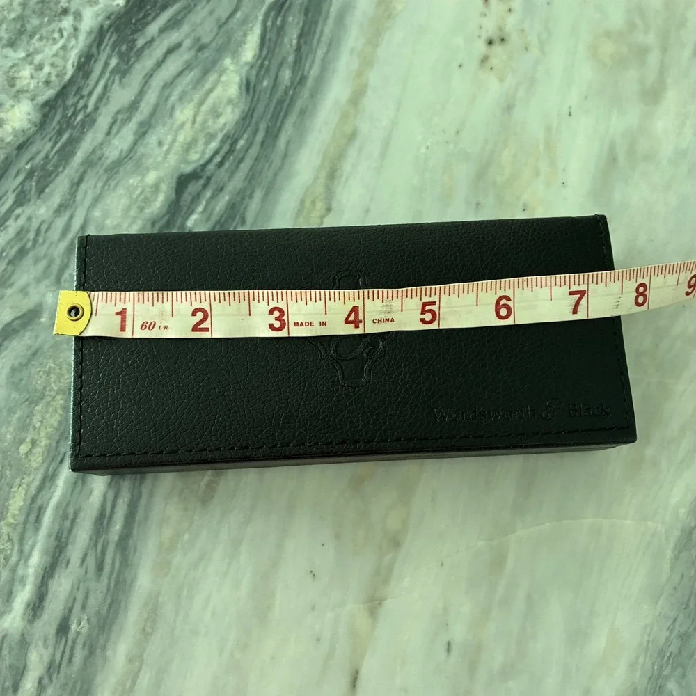 Wordsworth & Black Faux Leather Single Fountain Pen Presentation Case Box Black